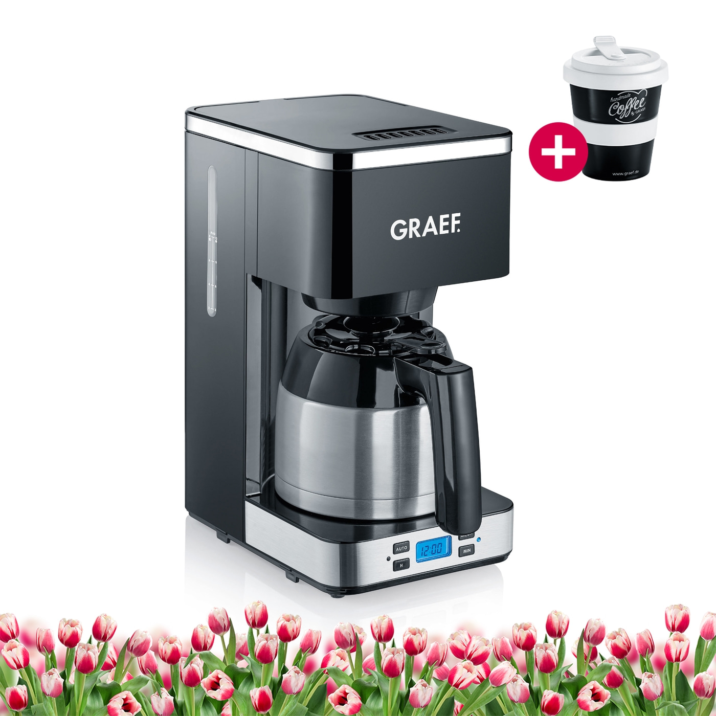Macchina per caffè all’americana FK512 Caraffa termica, timer e grande erogatore