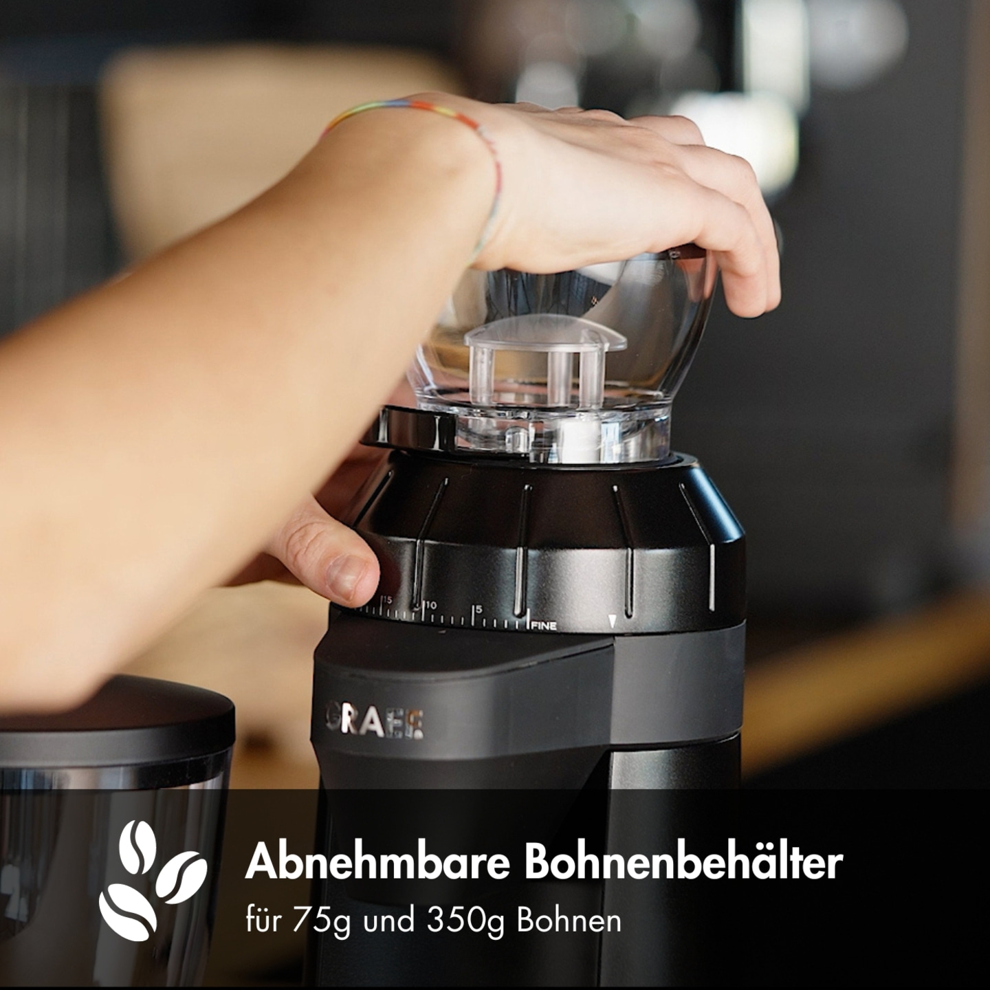 Coffee grinder CM8002 black-matt