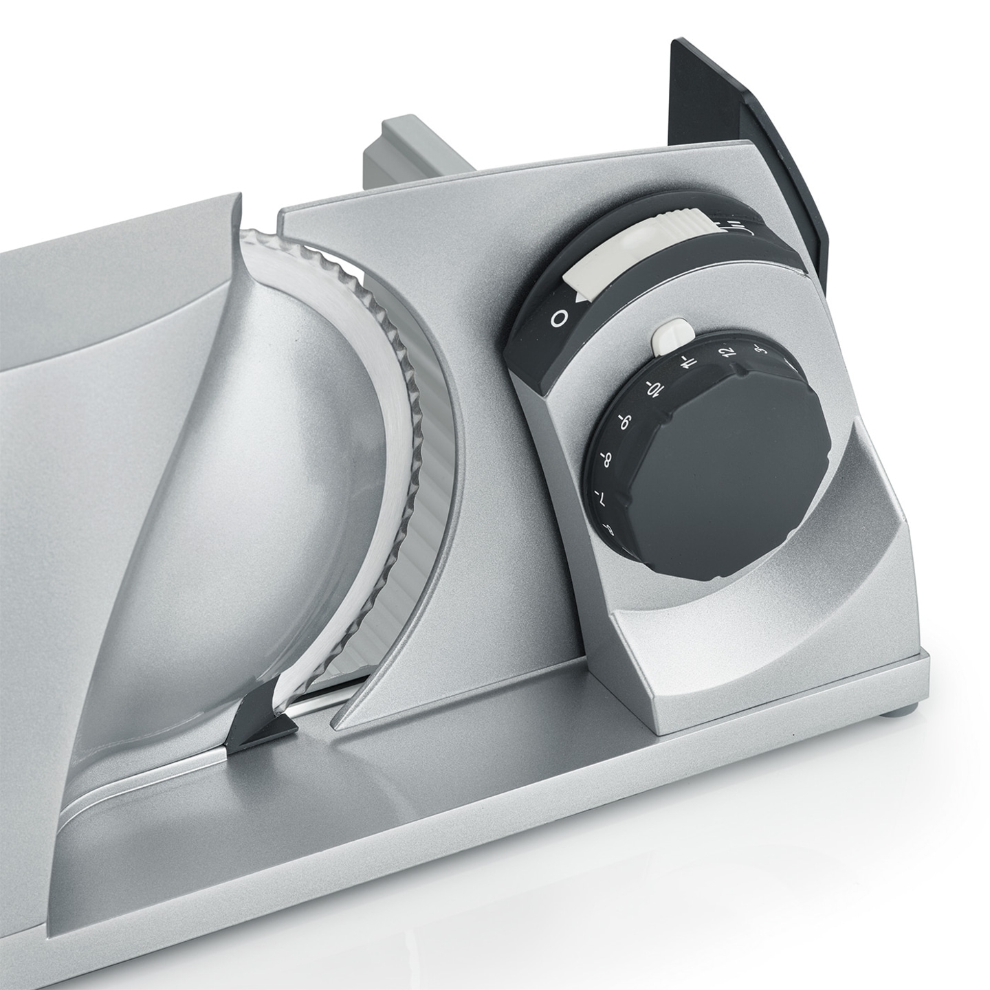 Trancheuse universelle pliable MYtiny, argent Génialement petit, génialement simple !