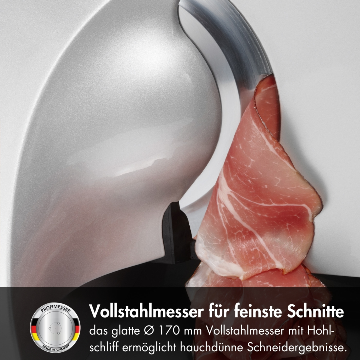 Allesschneider MASTER M20, silber meisterlich feine Schnitte