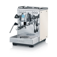 Siebträger-Espressomaschine Estessa Edelstahl / Perlmuttweiß