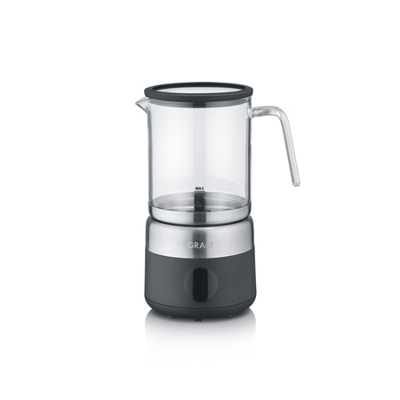 Glas-Milchaufschäumer MS802, schwarz Feinster, cremiger Milchschaum