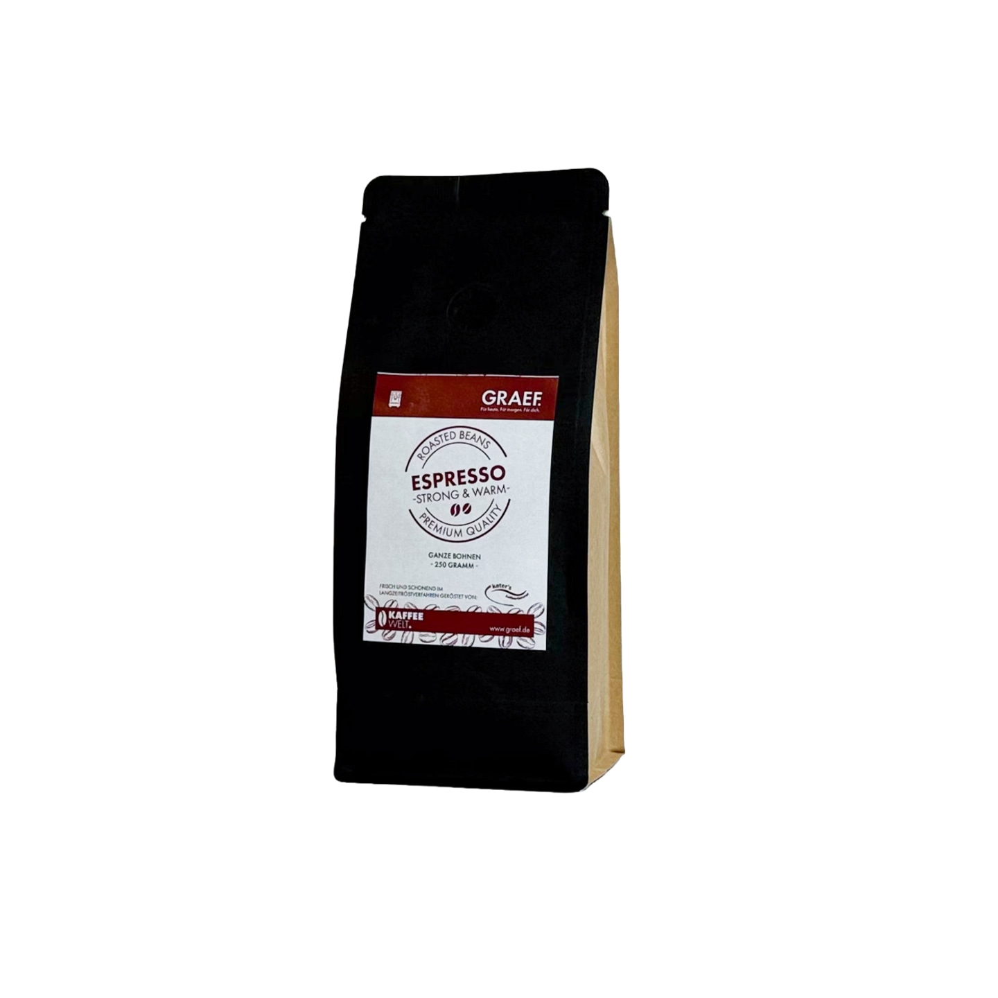 Espresso Strong & Warm, 250g ganze Bohne (Arabica & Robusta)