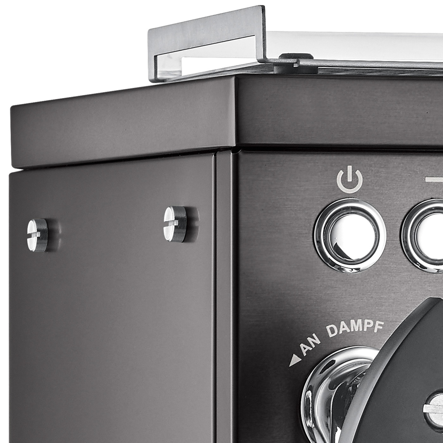 Portafilter espresso machine Estessa stainless steel brushed black
